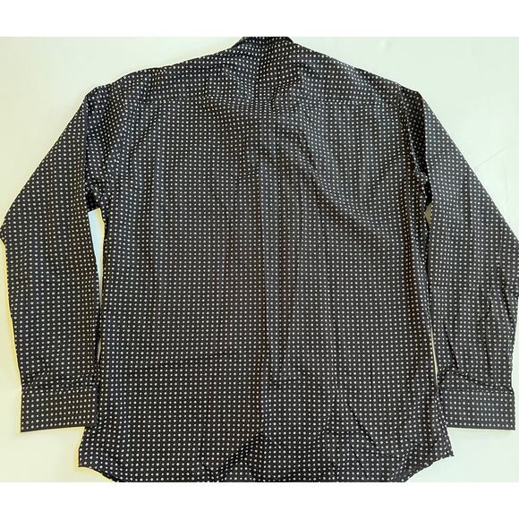 Jared Lang Men's Trim Fit Flowers Black Button-Up Shirt T-560 Size 2XL - Picture 2 of 12